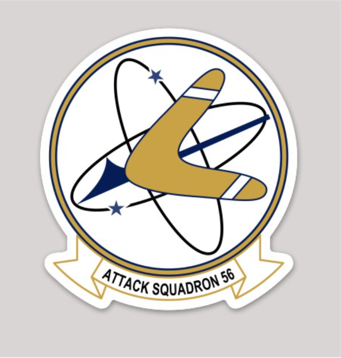 Officially Licensed US Navy  VA-56 Champions/Boomerangs Sticker