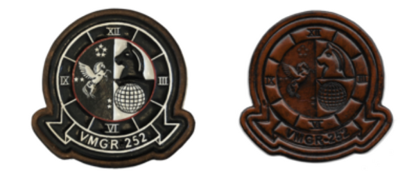Officially Licensed USMC VMGR-252 Otis Leather Patches