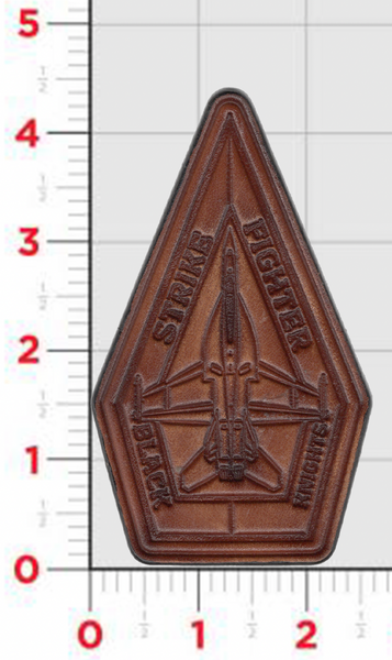 Official VFA-154 Black Knights Leather Shoulder Patch
