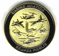 Officially Licensed USMC Department of Aviation Coin