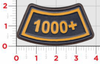 1000+ Flight Hours Leather Tab Patch/ Atlas Color