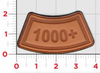 1000+ Flight Hours Leather Tab Patch / Custom Color