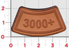 3000+ Flight Hours Leather Tab Patch/ Custom Color