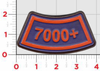 7000+ Flight Hours Leather Tab Patch/ Fedex Color