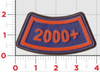 2000+ Flight Hours Leather Tab Patch/ Fedex Color