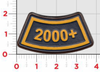 2000+ Flight Hours Leather Tab Patch/ Atlas Color