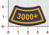 3000+ Flight Hours Leather Tab Patch/ Atlas Color