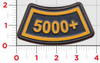 5000+ Flight Hours Leather Tab Patch/ Atlas Color
