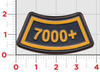 7000+ Flight Hours Leather Tab Patch/ Atlas Color