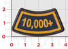 10000+ Flight Hours Leather Tab Patch/ Atlas Color