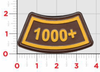 1000+ Flight Hours Leather Tab Patch/ UPS Color