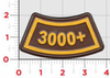 3000+ Flight Hours Leather Tab Patch/ UPS Color
