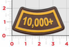 10000+ Flight Hours Leather Tab Patch/ UPS Color