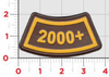 2000+ Flight Hours Leather Tab Patch/ UPS Color