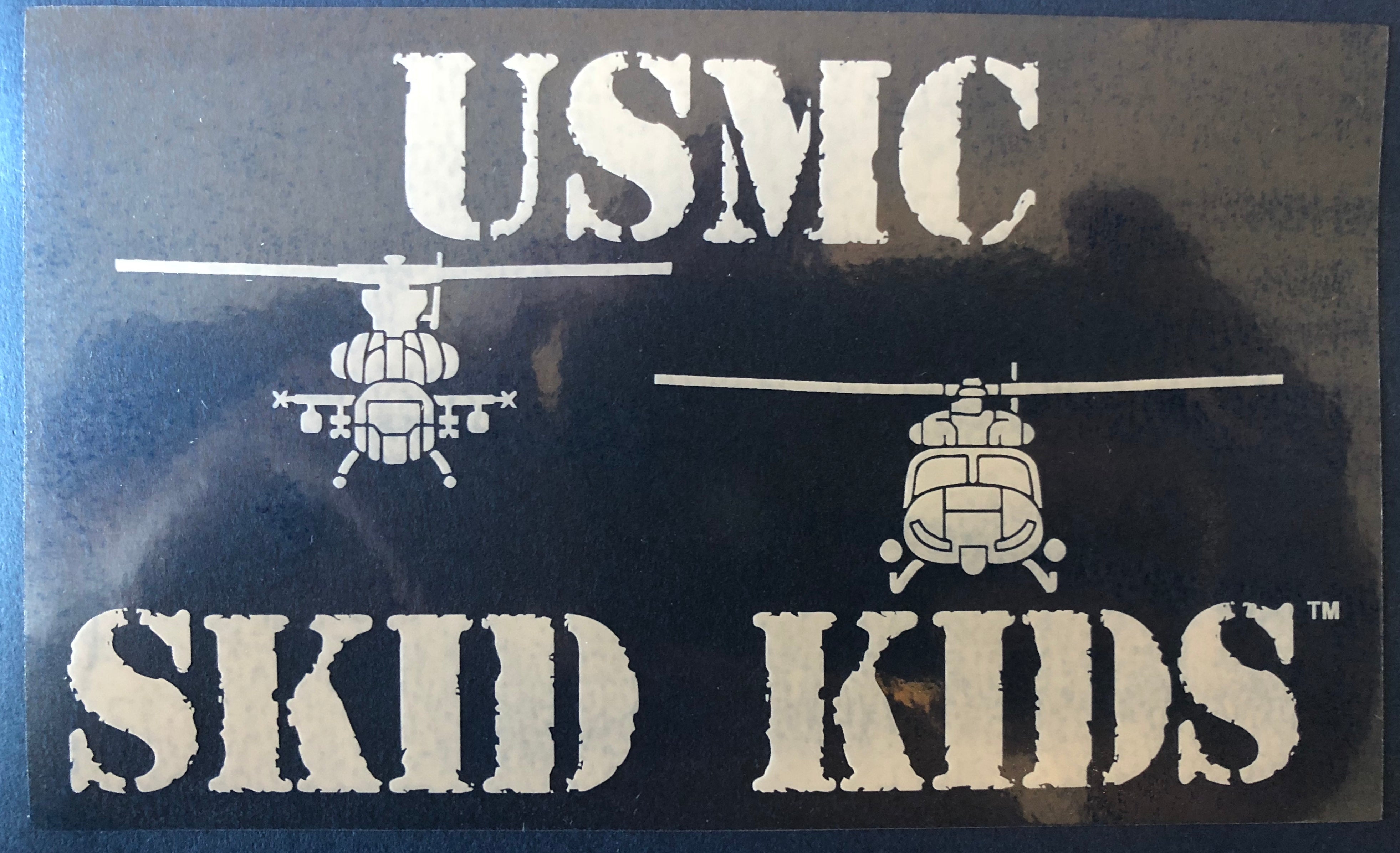 Buy USMC Skid Kids White & Clear W Patch | MarinePatches.com ...