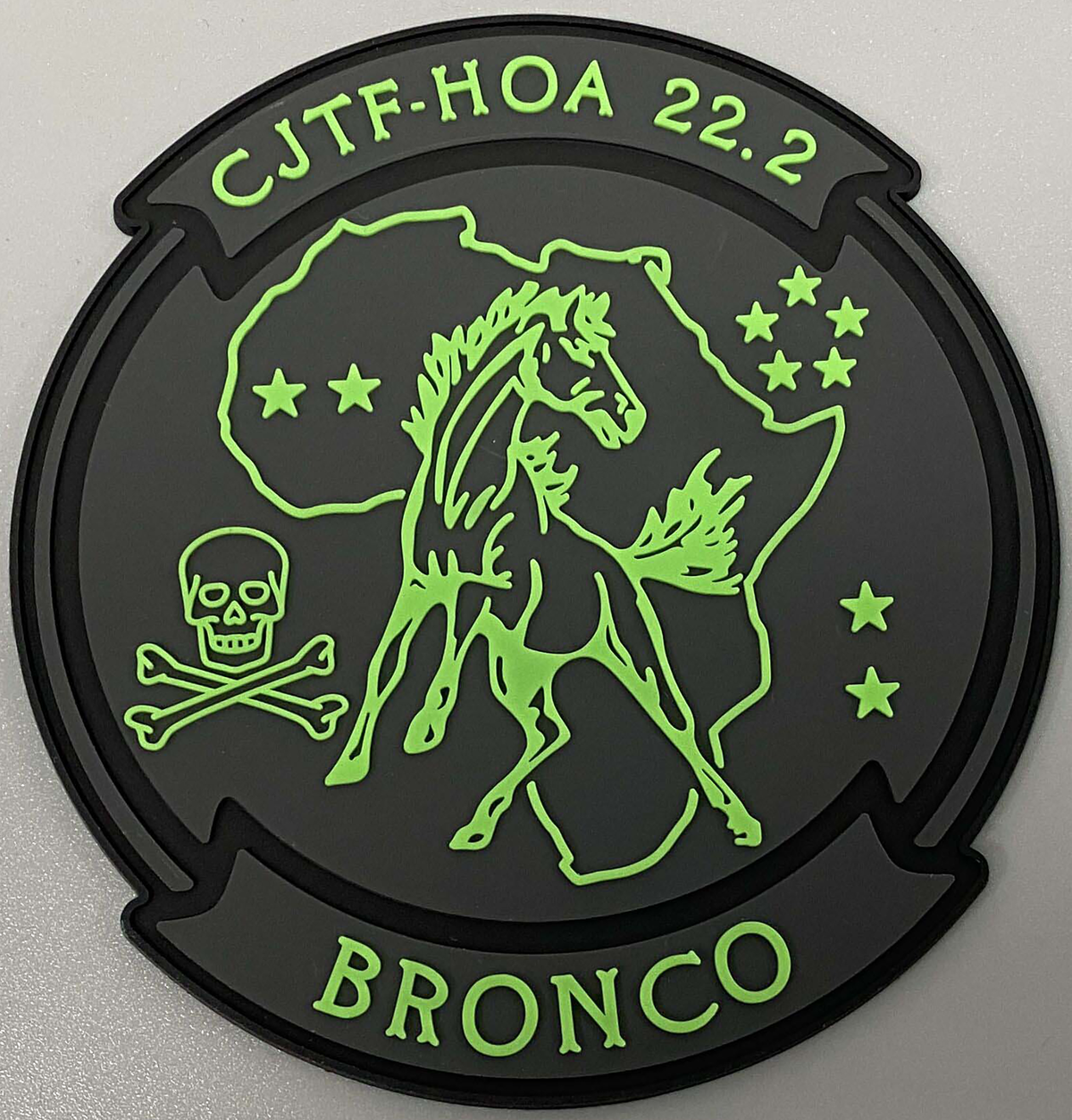 Combined Joint Task Force Horn of Africa CJTF-HOA 22.2 Bronco PVC Patch VMGR-252