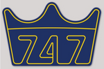 The Final 747 Queen of the Skies Sticker