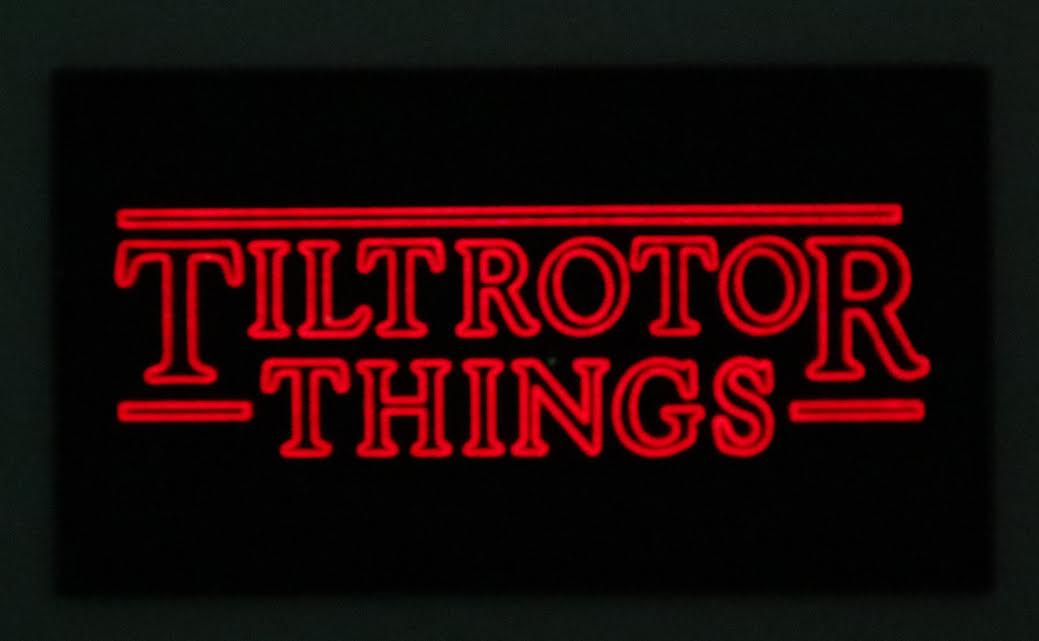 V-22 Tiltrotor Things Glow in the Dark PVC Patch