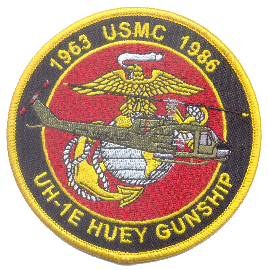 Officially Licensed USMC UH-1E Huey Gunship Commemorative Patch