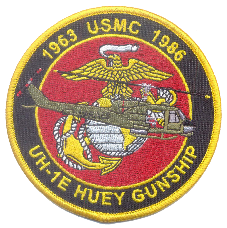 Officially Licensed USMC UH-1E Huey Gunship Commemorative Patch