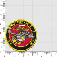 Officially Licensed USMC UH-1N Huey Gunship Hours Patch
