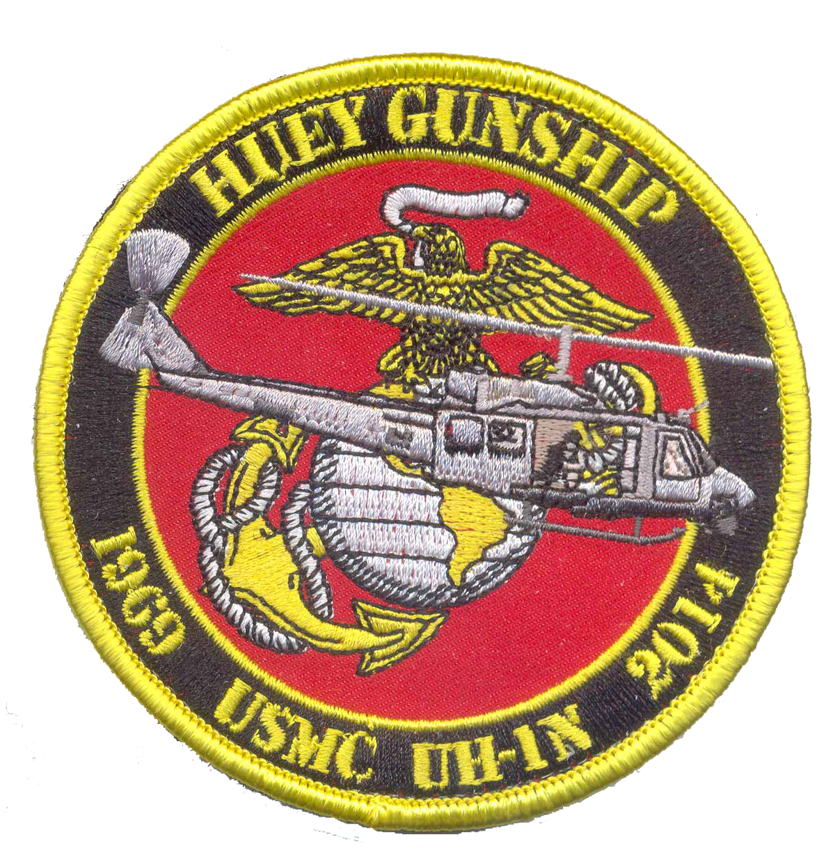 Officially Licensed USMC UH-1N Huey Gunship Commemorative Patch