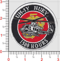 Officially Licensed USMC UH-1Y Huey Flight Hours Patch