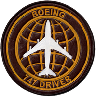 Boeing 747 Driver Leather Patch