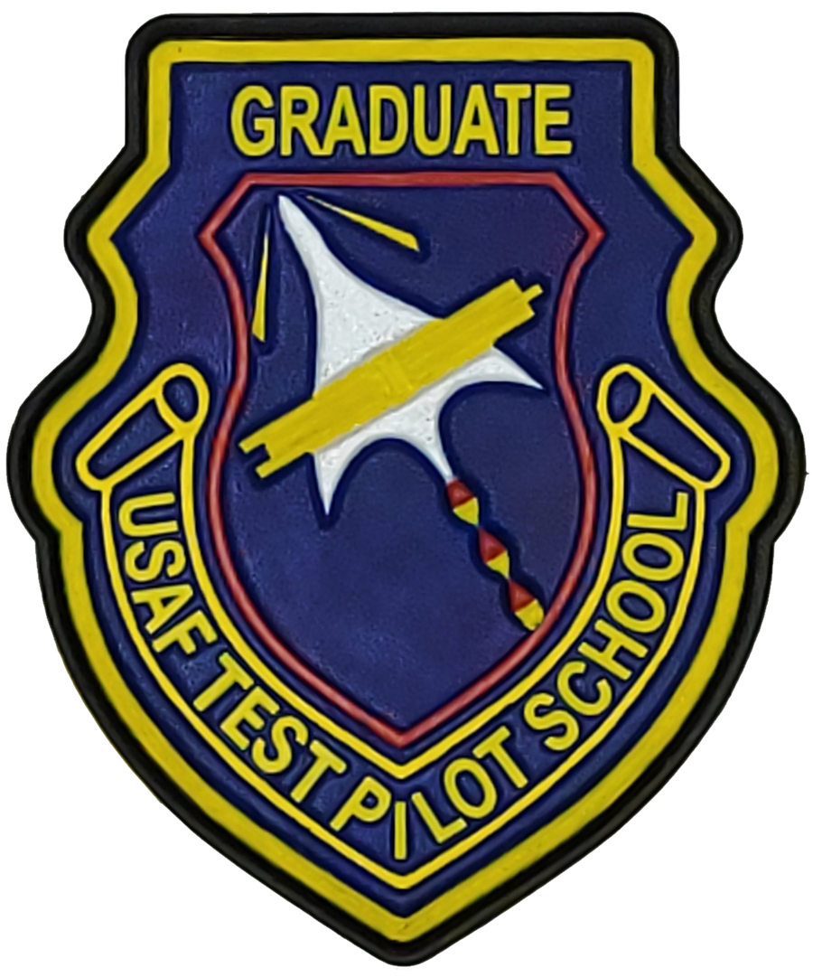 USAF Test Pilot Leather Patch