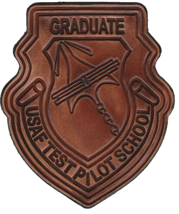 USAF Test Pilot Leather Patch