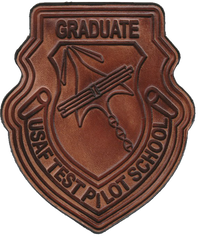 USAF Test Pilot Leather Patch