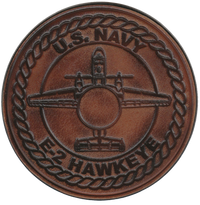 Officially Licensed US Navy E-2 Hawkeye Leather Patch