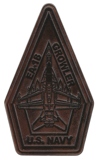 Officially Licensed US Navy E/A-18 Growler Leather patches
