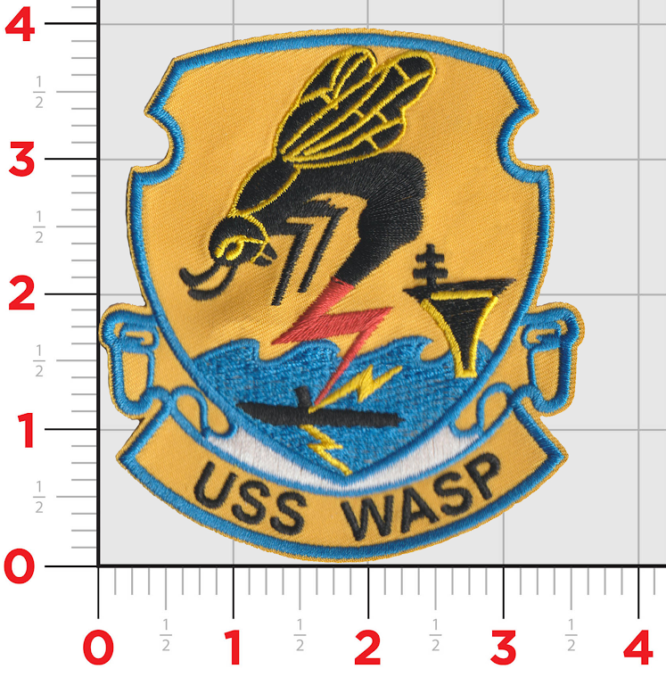 Officially Licensed USS Wasp CV-7 Patch