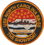 USS North Carolina BB-55 Patch