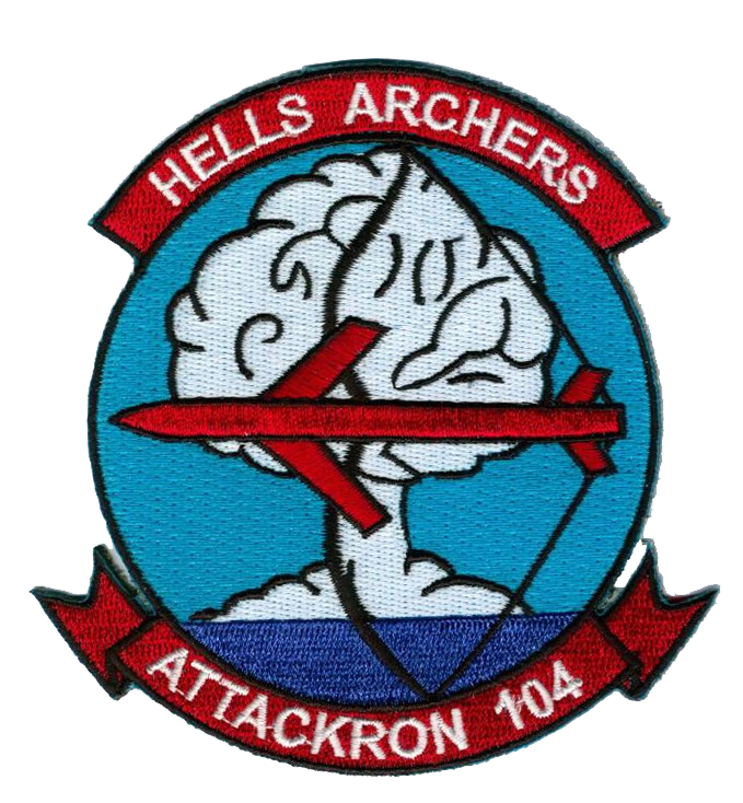 Officially Licensed US Navy VA-104 Hells Archers Patch
