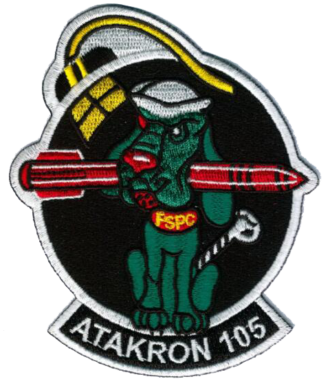 Officially Licensed US Navy  VA-105 Mad Dogs Patch