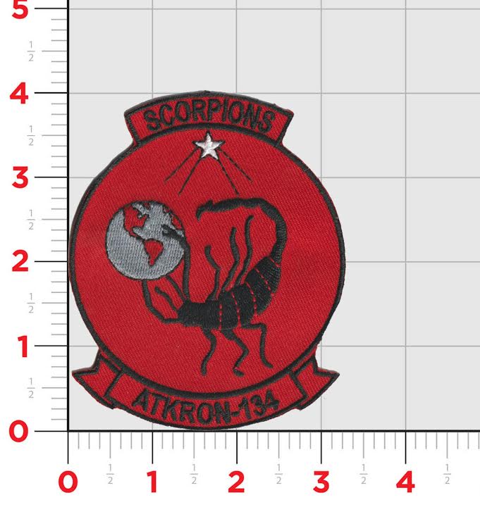 Officially Licensed US Navy VA-134 Scorpions Patch