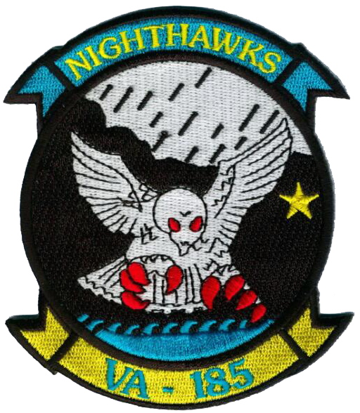 Officially Licensed US Navy VA-185 Nighthawks Patch