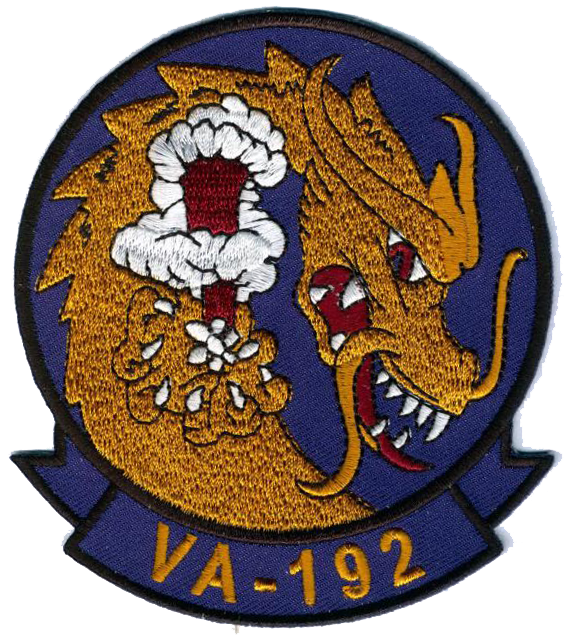 Officially Licensed US Navy VA-192 Golden Dragons Patch