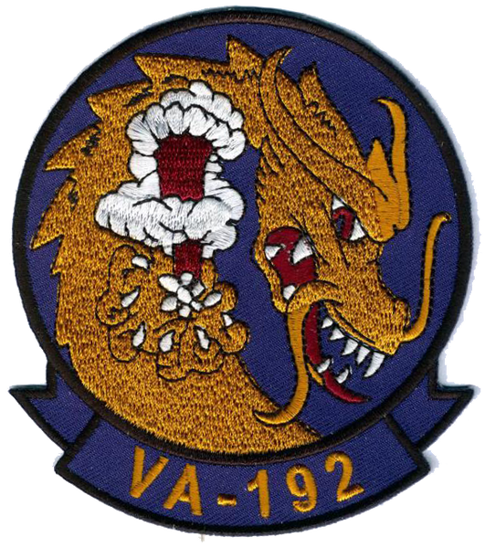 Officially Licensed US Navy VA-192 Golden Dragons Patch