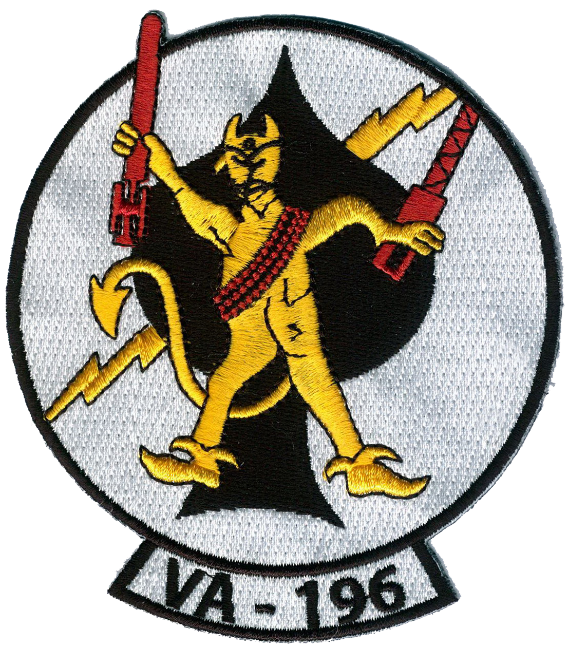 Officially Licensed US Navy VA-196 Main Battery Squadron Patch