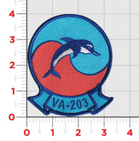 Officially Licensed US Navy VA-203 Blue Dolphin Patch