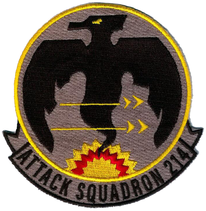 Officially Licensed US Navy VA-214 Volunteers Patch