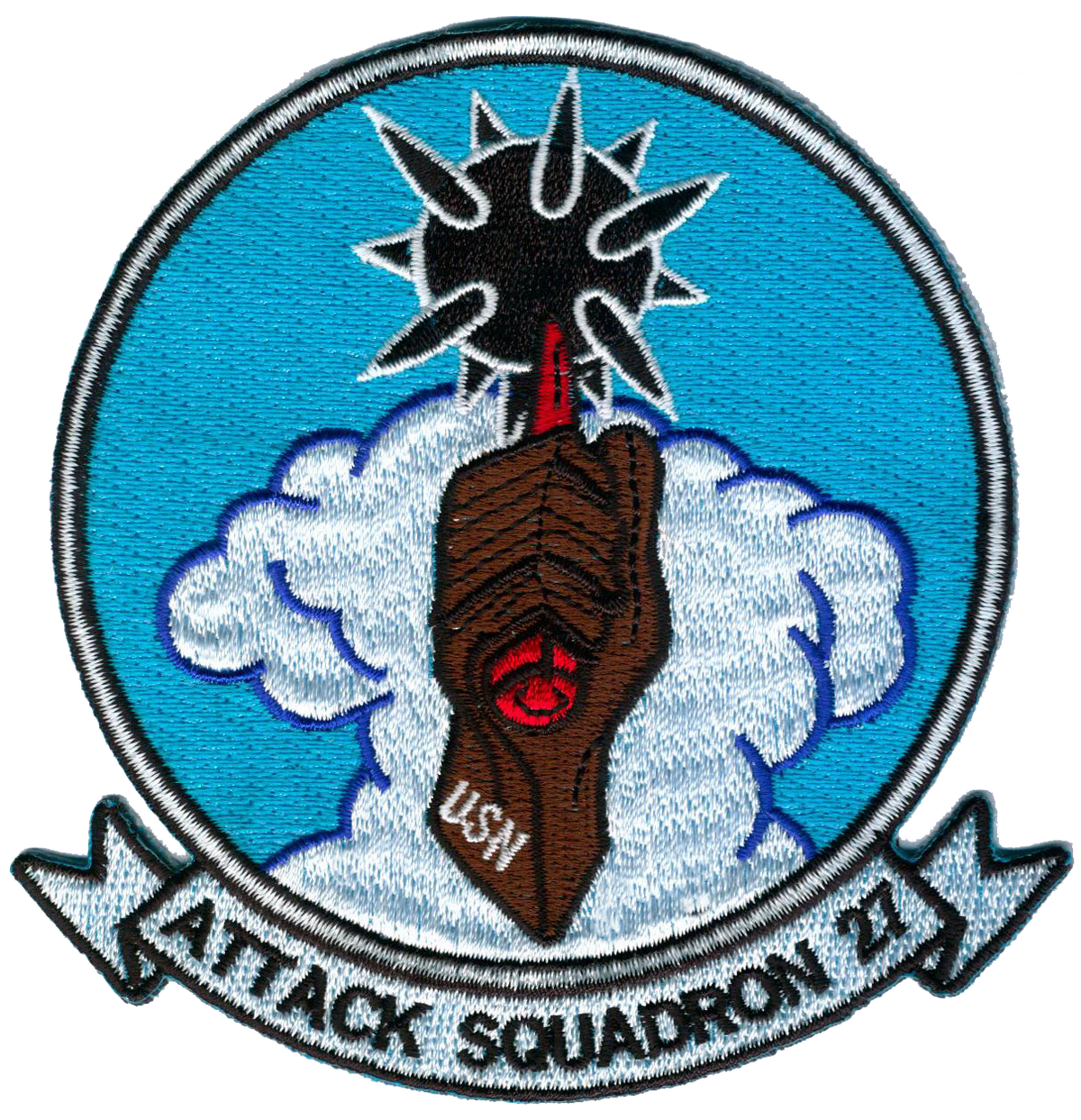 Officially Licensed US Navy VA-27 Royal Maces Patch