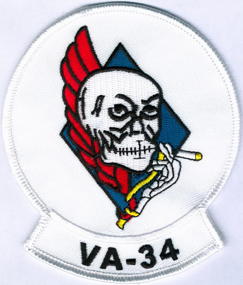 Officially Licensed US Navy VA-34 Blue Blasters Patch