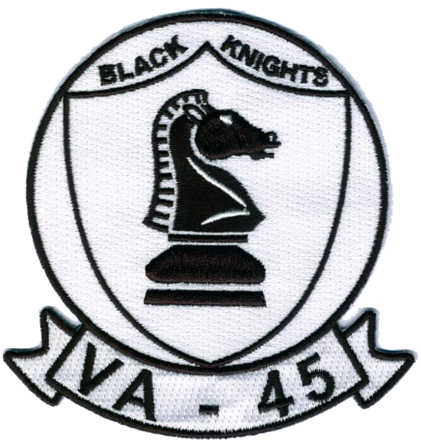 Officially Licensed US Navy VA-45 Black Knight Patch