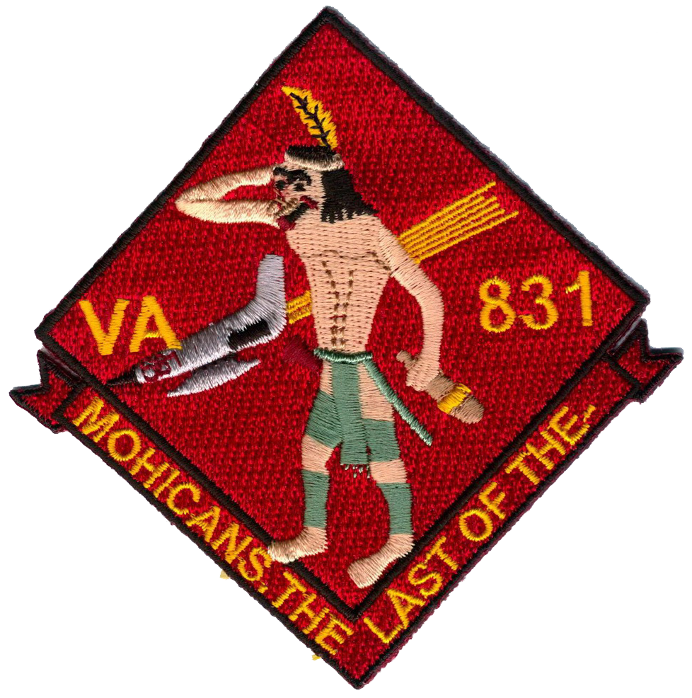 Officially Licensed US Navy VA-831 Mohicans Last of The Patch