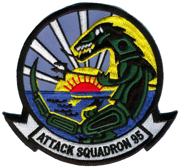 Officially Licensed US Navy VA-95 Green Lizards Patch