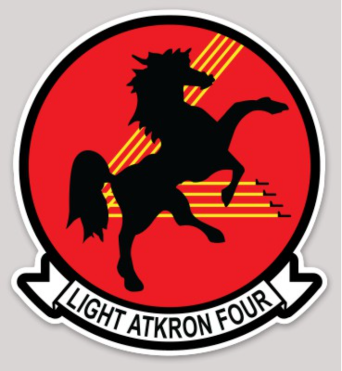 Officially Licensed US Navy VAL-4 Black Ponies sticker
